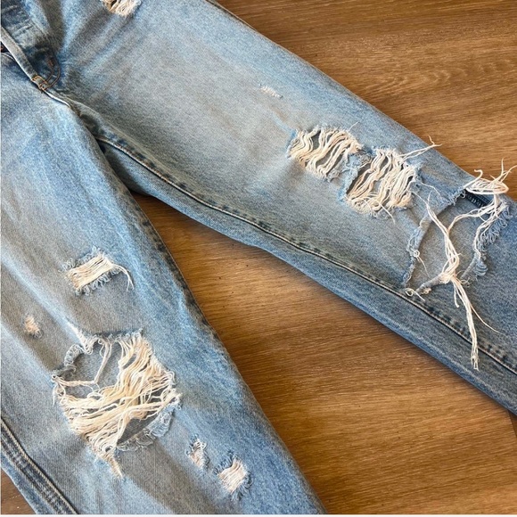 Revice high waisted, straight leg, distressed jeans - Picture 2 of 6